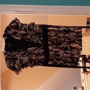 Vintage Tie RM Richard's Shirt with Shoulder Pads Petite